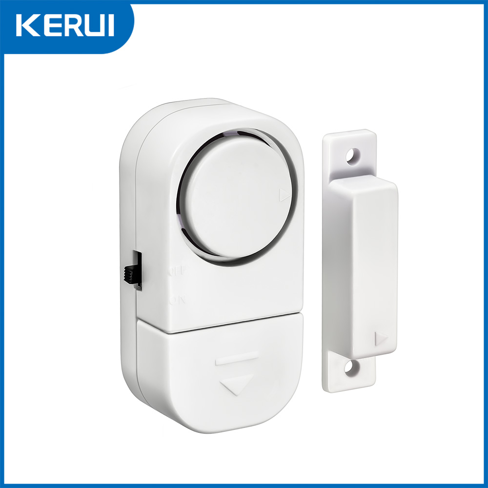 Wireless Door Sensor - KERUI Unabhängiger Türsensor-Alarm, 90 dB, magnetischer