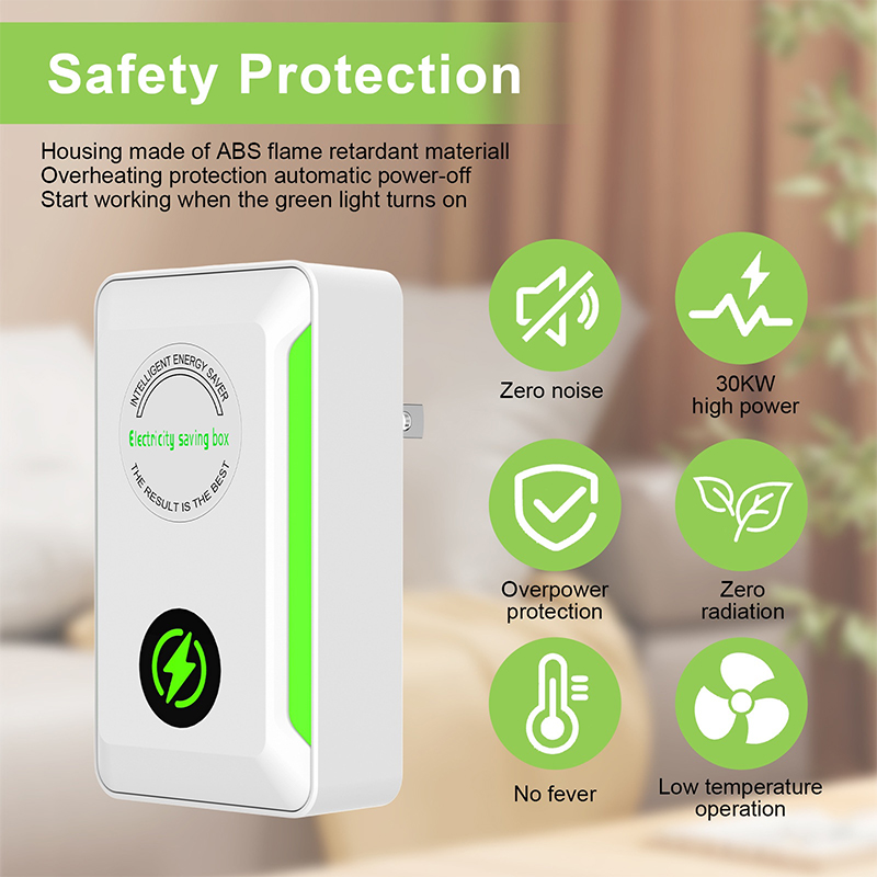 Smart Home Europe - Elektrischer Energiesparer, intelligenter Stromsparer, tragbare Stromsparbox,