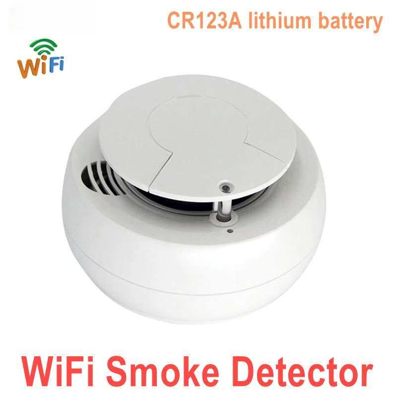 Smart Smoke Detector - WLAN-Smart-Rauchmelder mit Echtzeit-Telefonbenachrichtigung, Feueralarm, Batteriebetrieb, Photoelektrischer