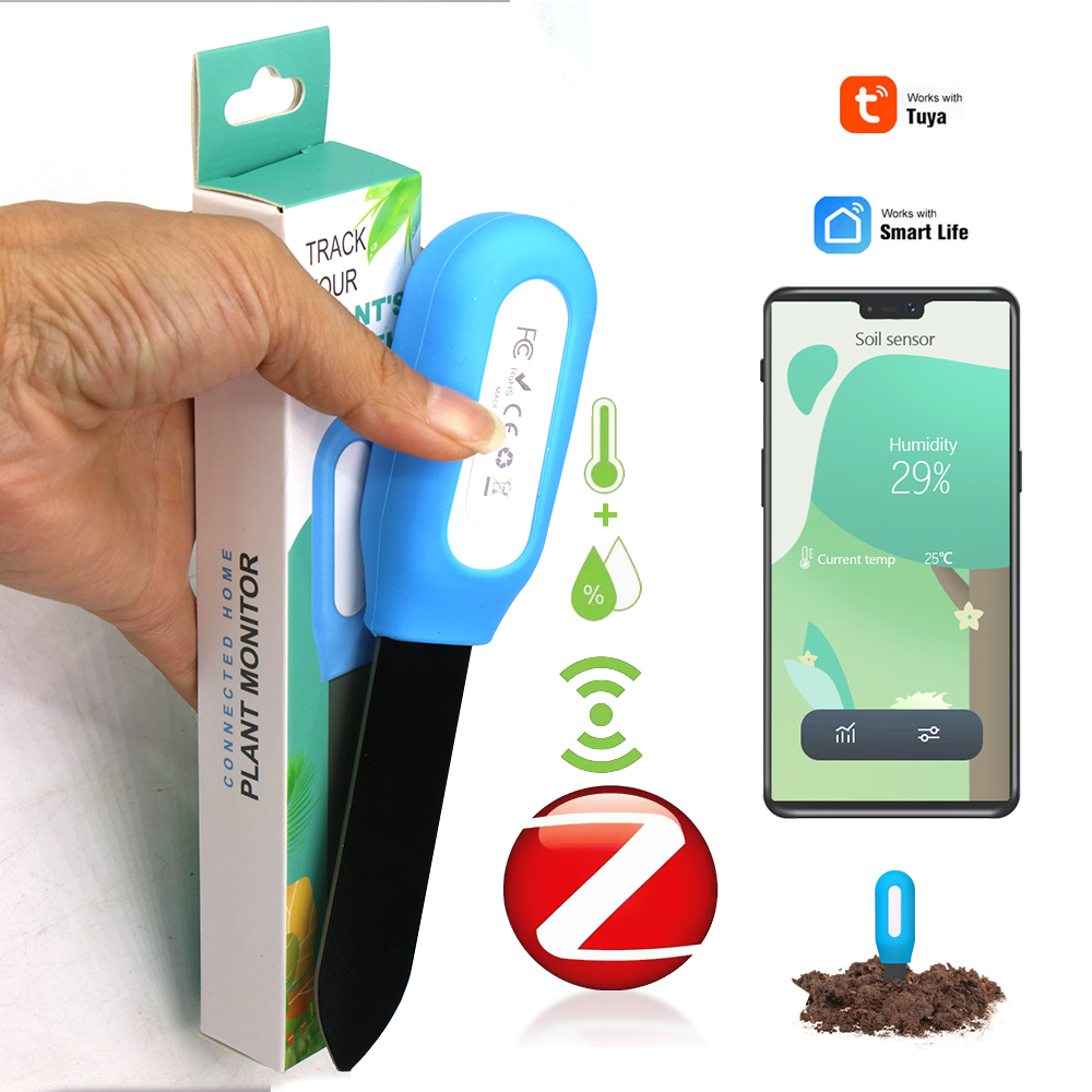 Smart Home Monitor - Intelligenter Zigbee-Bodensensor für Haus, Garten, Gewächshaus,