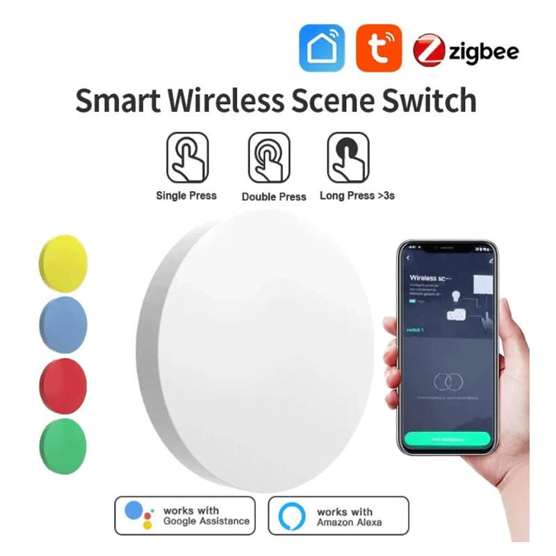 Smart Home Life - Tuya ZigBee Smart Wireless Button Scene