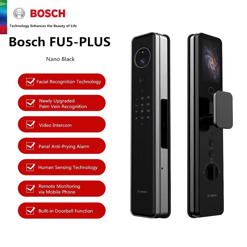 Smart Home Bosch - BOSCH FU5-Plus Smart Lock 3D Gesichtserkennung