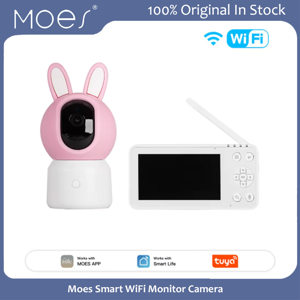 Smart Home Cctv - Moes Tuya Smart WLAN-Überwachungskamera für Baby,