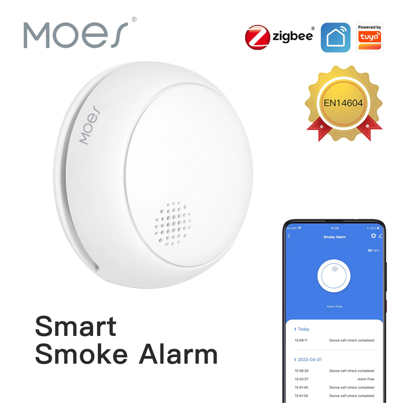 Smart Smoke Detector - MOES ZigBee Smart Kabelloser Rauchmelder mit