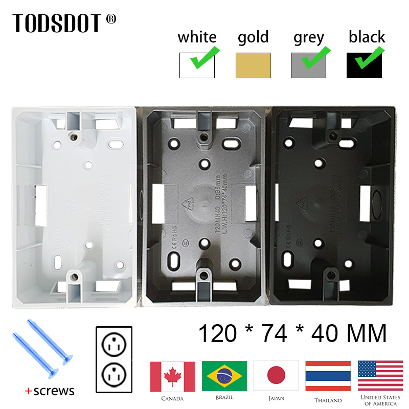 Smart Home Japan - TODSDOT Premium-Wandmontagebox für Smart-Switch-Steckdosen vom Typ