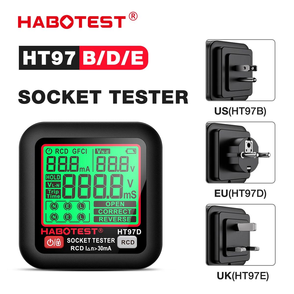 Smart Home Europe - HABOTEST HT97 Digitaler Steckdosentester Intelligenter Spannungsdetektor