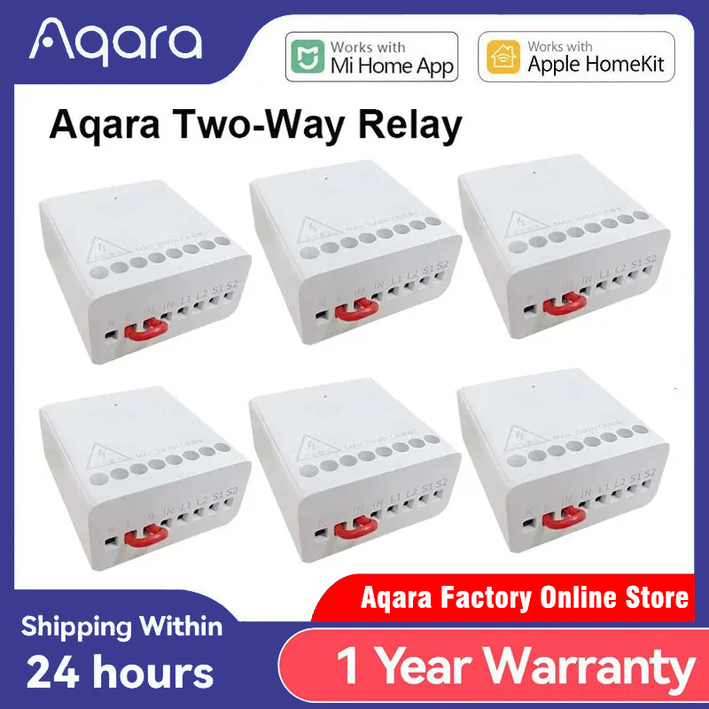 Smart Home Zestaw - Original Aqara Smart Zweiwege-Steuermodul Relais-Schalter-Controller Zigbee