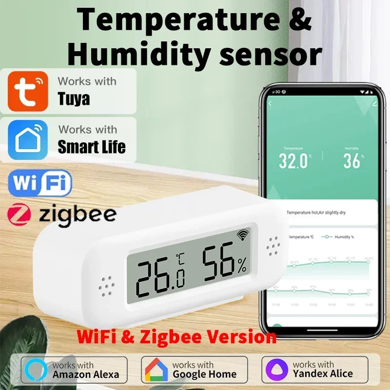 Smart Home Yandex - Tuya Zigbee WiFi Mini Temperatur Feuchtigkeit