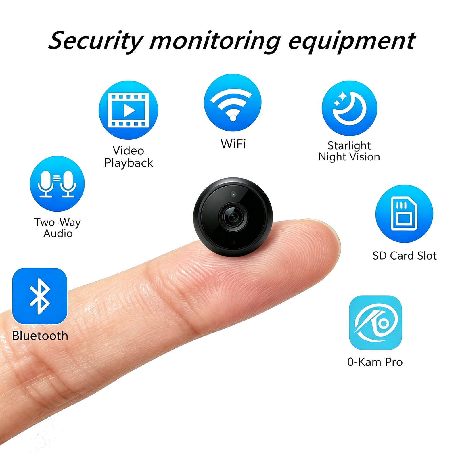 Smart Home Kit - BU4 Komplettes Heim-Überwachungsset: Hochauflösende Nachtsicht-Smartkameras +
