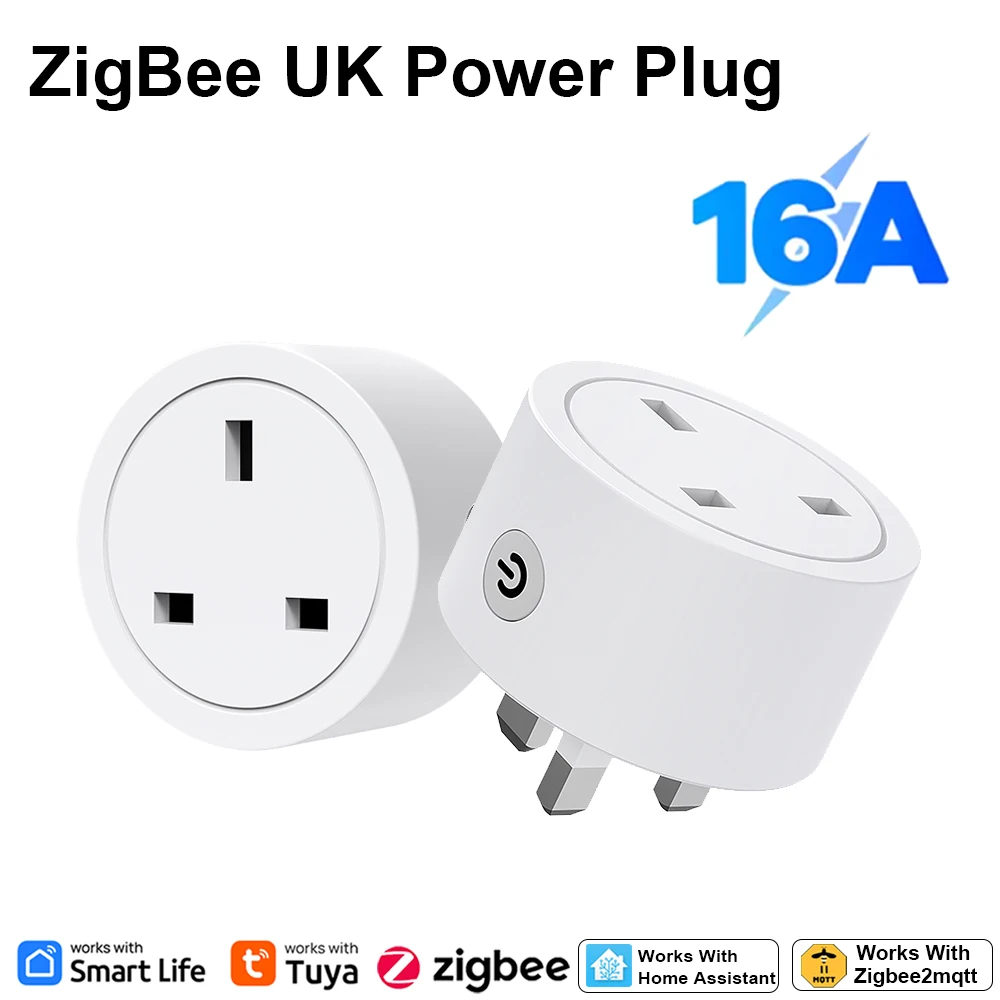 Smart Home Monitor - Zigbee Smart Stecker 16A UK-Steckdose Kompatibel