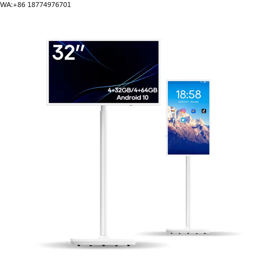 Smart Home Monitor - 21,5 Zoll Smart-Fernseher 120Hz Tragbarer Android-TV