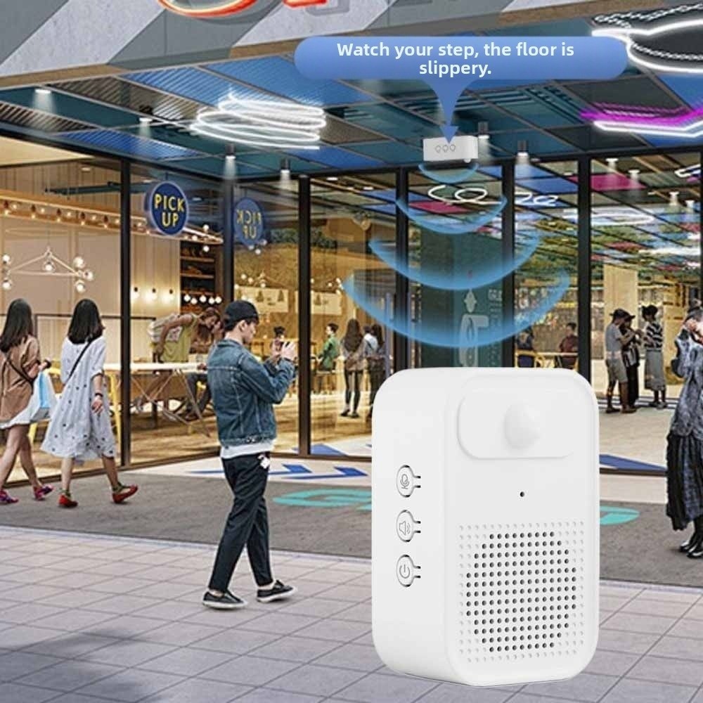 Wireless Door Sensor - Infrarot-Sensor Willkommens-Türklingel mit Aufnahmefunktion PIR-Bewegungsmelder Türgrüßer