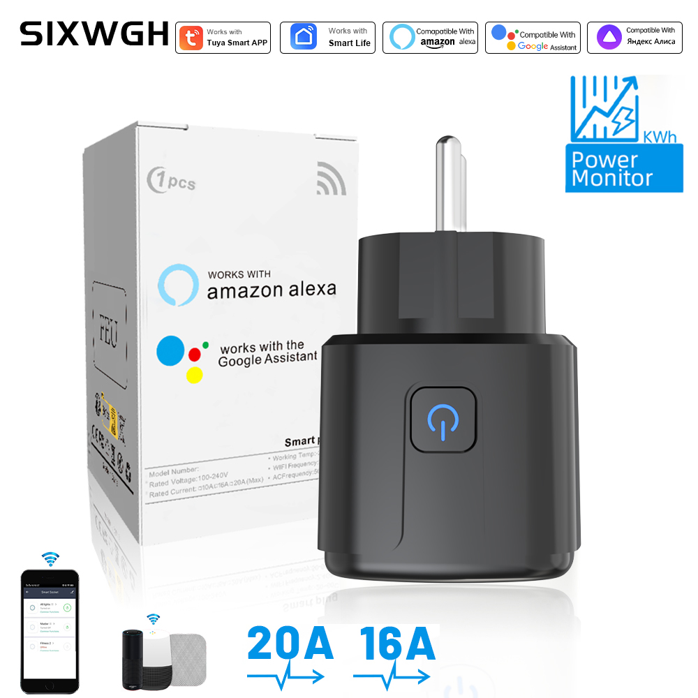 Smart Home Europe - Tuya Smart Steckdose WLAN Fernbedienung EU-Stecker