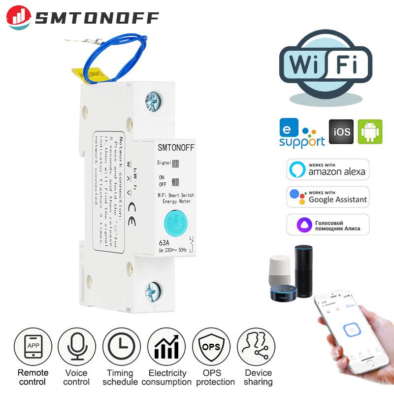 Smart Home Monitor - Ewelink WLAN-Smart-Schalter mit Energieüberwachung, Schutzschalter, Timer-Relais