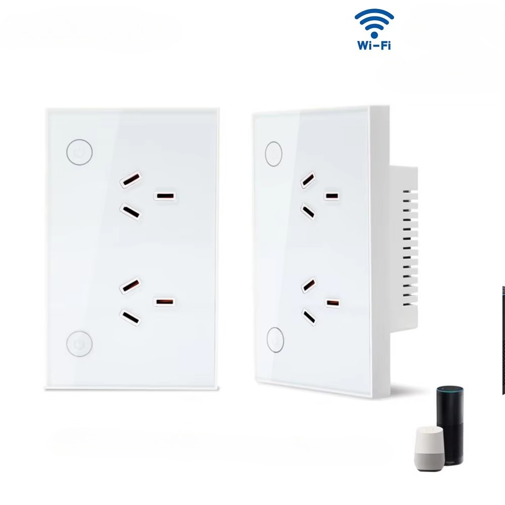 Smart Home Google - Zigbee Wi-Fi Matter AU Smarte Wandsteckdose