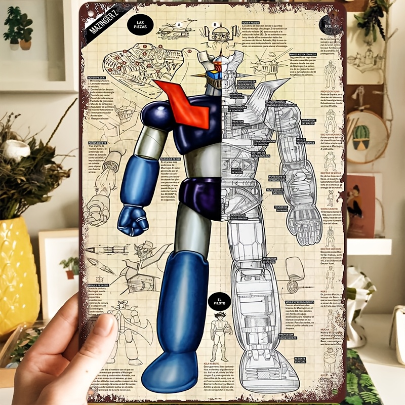 Smart Home Icon - Mazinger Z' 40th Anniversary Metall-Aluminium-Schild –