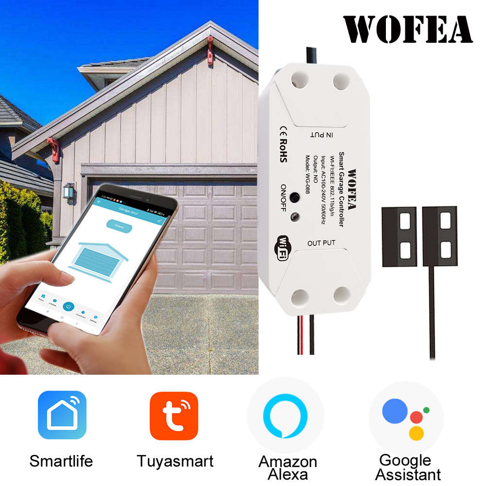 Smart Home Europe - Wofea Tuya Smart WIFI 2.4G Garagentoröffner-Controller