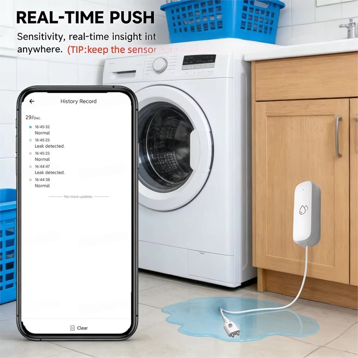 Smart Home Life - Kompatibler ZigBee Wasserleck-Sensor Alarme Smart Home