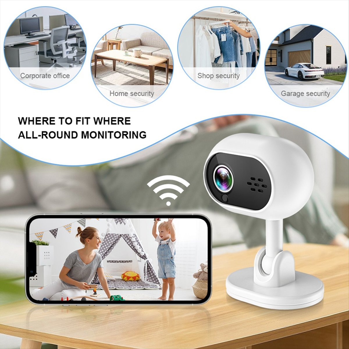 A4 1080P Smart Mini WLAN IP-Ka – Smart Home Cctv Bewertung und Preis
