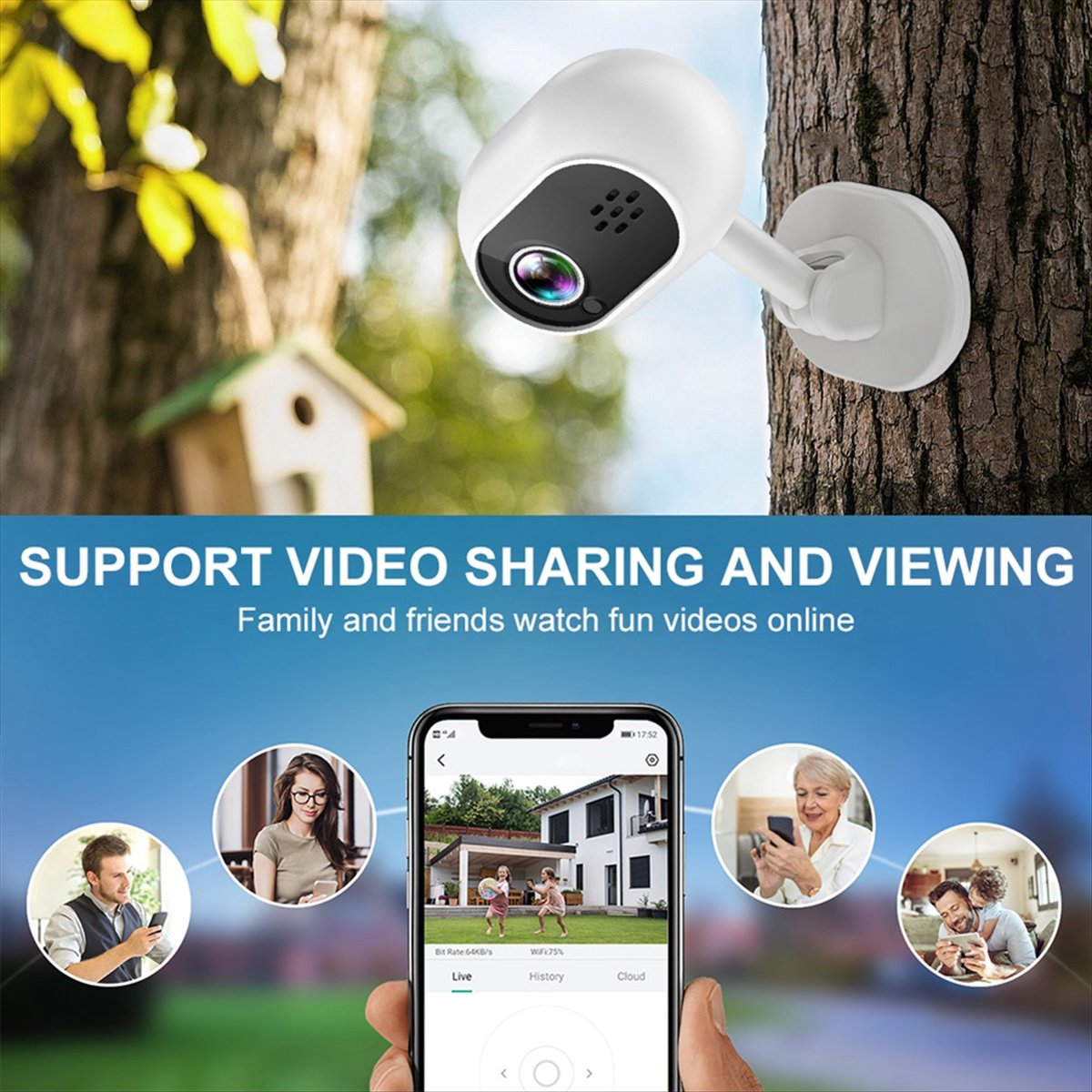 A4 1080P Smart Mini WLAN IP-Ka – Smart Home Cctv Bewertung und Preis