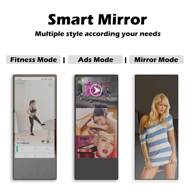 43 Zoll 55 Zoll 65 Zoll Fitnes – Smart Home Gym Mirror Bewertung und Preis