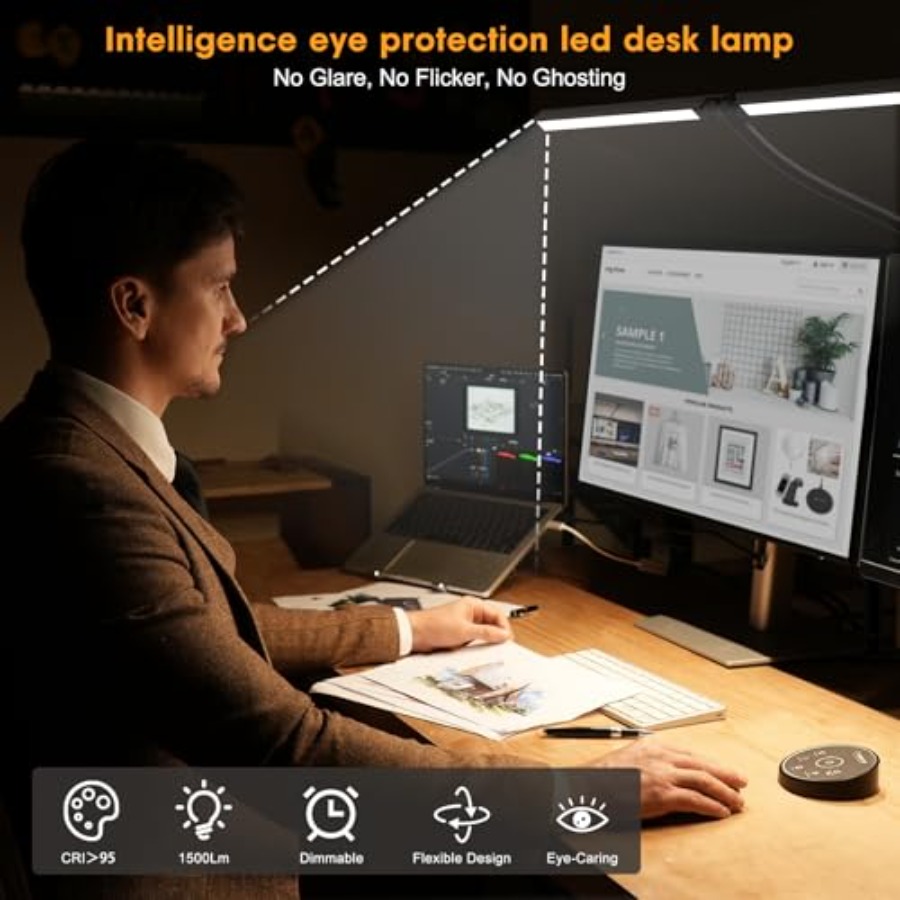 LED-Schreibtischlampe für Büro – Smart Home Monitor Bewertung und Preis
