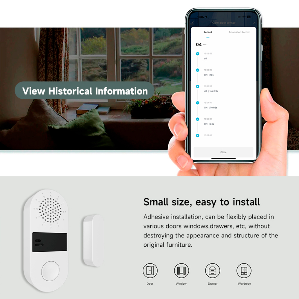 Tuya Zigbee Kabelloser Tür- un – Wireless Door Sensor Bewertung und Preis