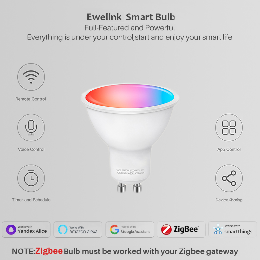 Ewelink GU10 Zigbee LED-Glühbi – Smart Home Yandex Bewertung und Preis