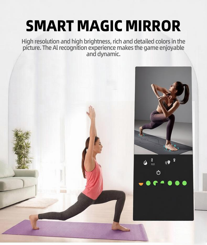 Intelligenter A-förmiger Fitne – Smart Home Gym Mirror Bewertung und Preis