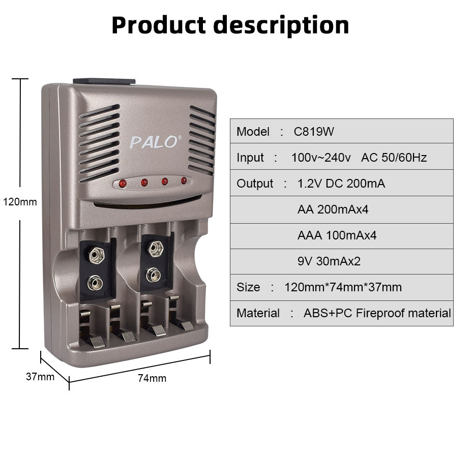 9V 6F22 NiMH Akku 300mAh + LED – Smart Smoke Detector Bewertung und Preis