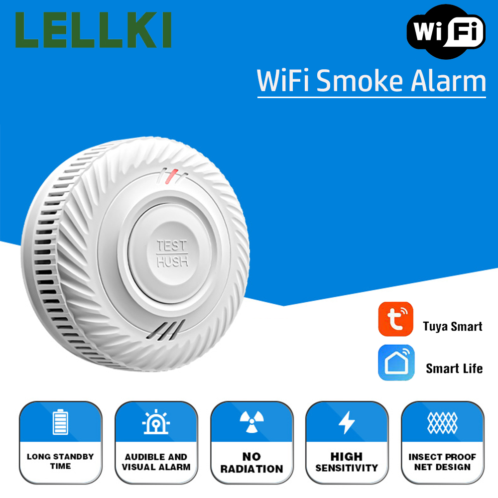 LELLKI WLAN-Rauchmelder Lange  – Smart Smoke Detector Bewertung und Preis