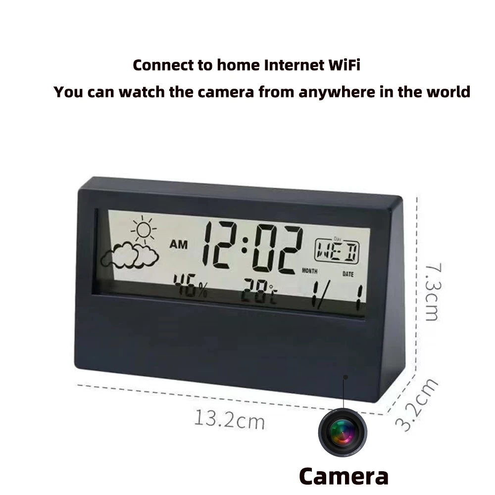 4K WLAN-Uhrenkamera mit Bewegu – Smart Home Cctv Bewertung und Preis