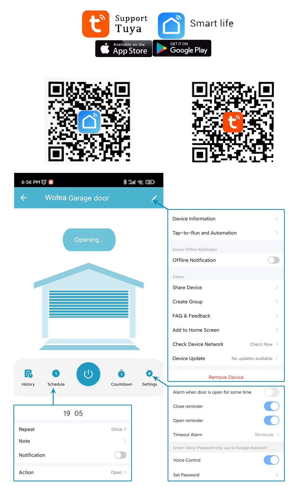 Wofea Tuya Smart WIFI 2.4G Gar – Smart Home Europe Bewertung und Preis