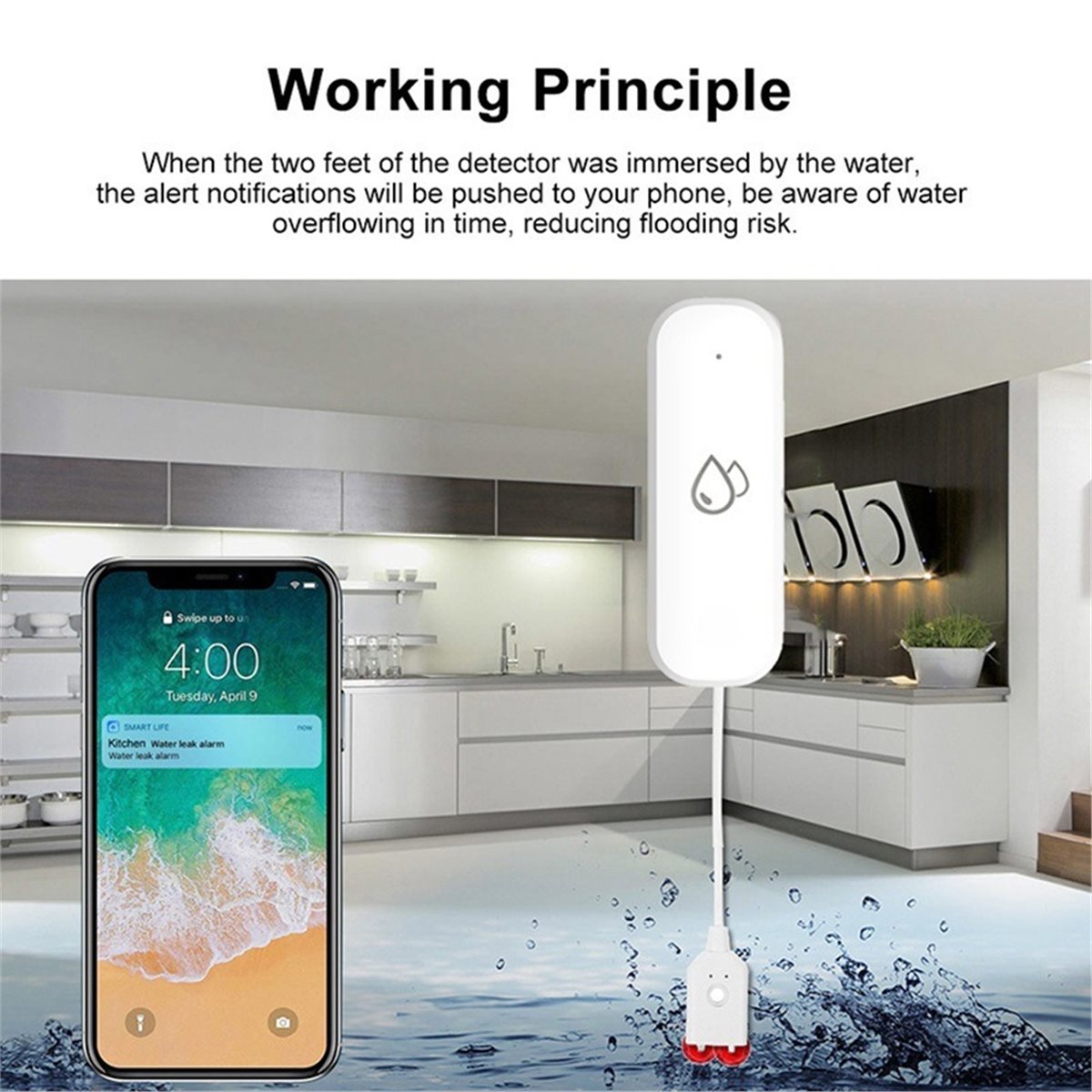 Kompatibler ZigBee Wasserleck- – Smart Home Life Bewertung und Preis