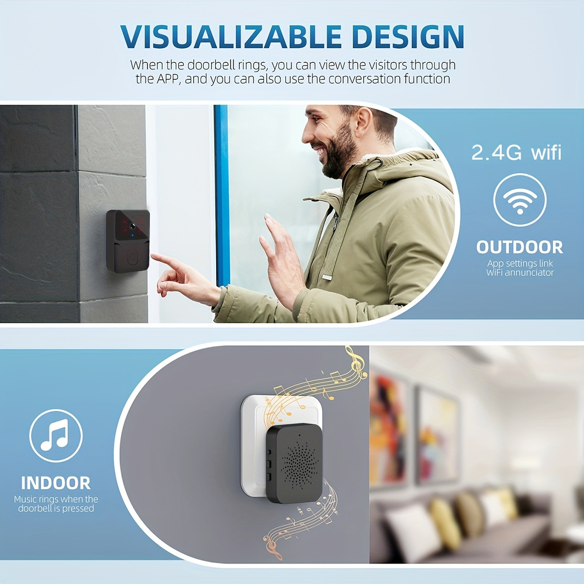 Tuya Kabellose Smarte Video-Tü – Smart Home Cctv Bewertung und Preis